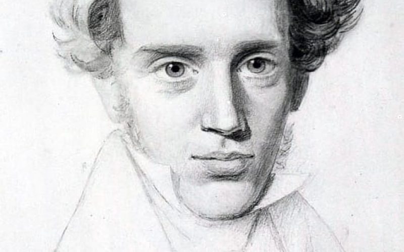 Fotografi efter blyantstegning udfÃ¸rt ca. 1840 af N. C. Kierkegaard